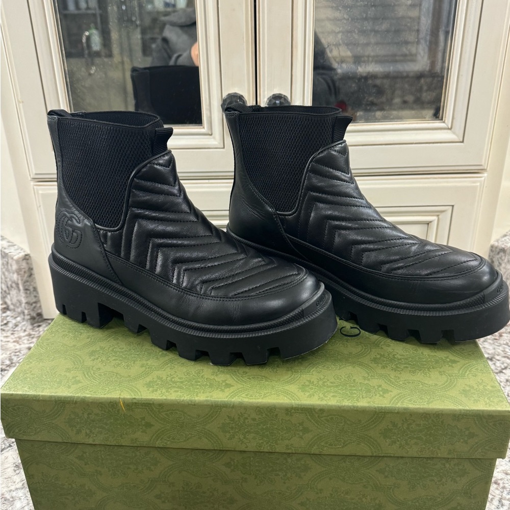 Gucci leather boots